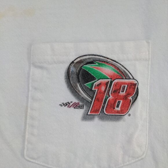 Chase Authentics Men's Bobby Labonte T-Shirt White 2XL Joe Gibbs Racing #18 - Picture 5 of 15